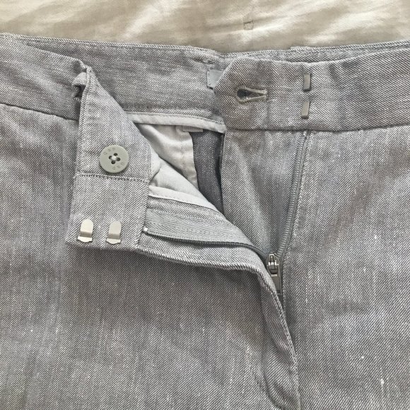 Grey linen cropped pants - GAP sz 10R - Picture 3 of 7